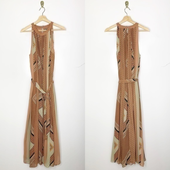 Anthropologie Nikita Mhaisalkar Abstract Halter Maxi Dress - Picture 2 of 13